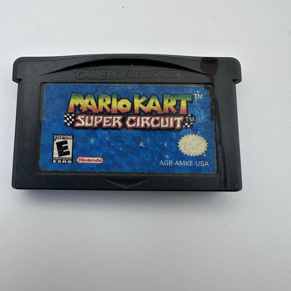 Nintendo Mario Kart Super Circuit GBA Game Boy Advance AGB-AMKE-USA